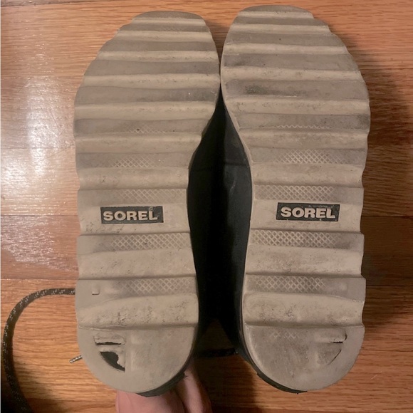 SOREL Womens Black Ankle Boots Sz 8 Alpine Sneakchic Lace Up Waterproof EUC - Picture 5 of 7